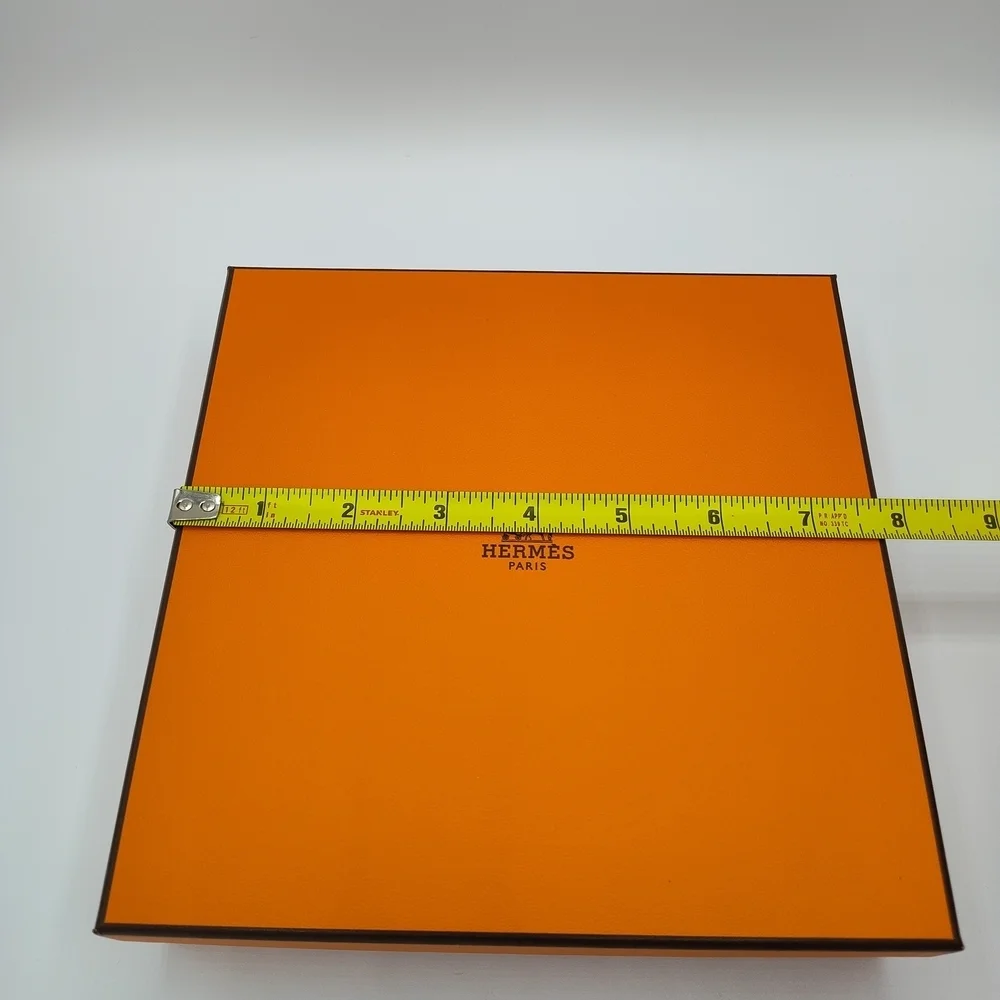 Hermès Paris Empty Orange Gift Box w/ Tissue | Luxury Packaging Storage Display